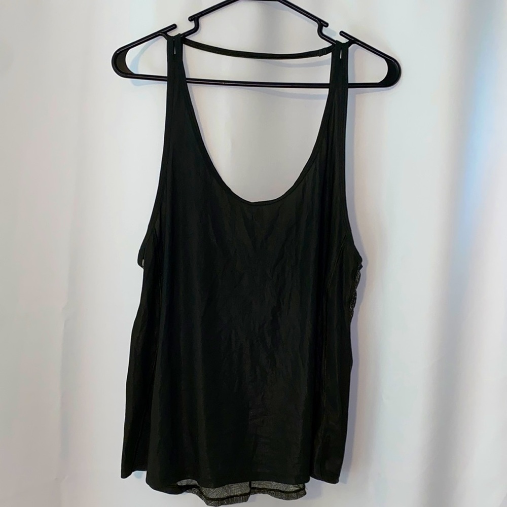 Lululemon Athletica Hunter Green Mesh Open Back